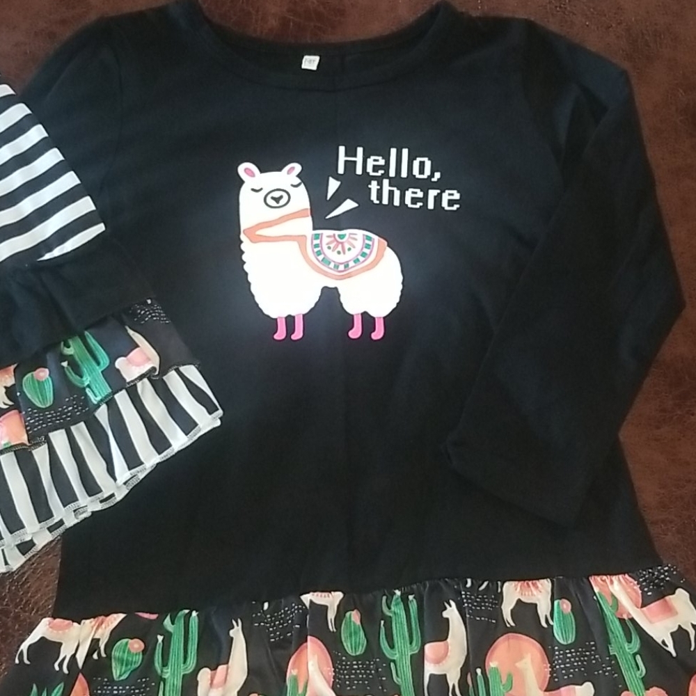New Girls long sleeve/ pant set size 6